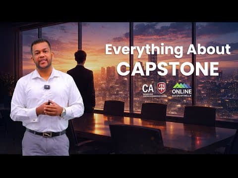 What is Capstone? | Everything about Capstone | English Medium | CA New Syllabus | Full Structure thumbnail