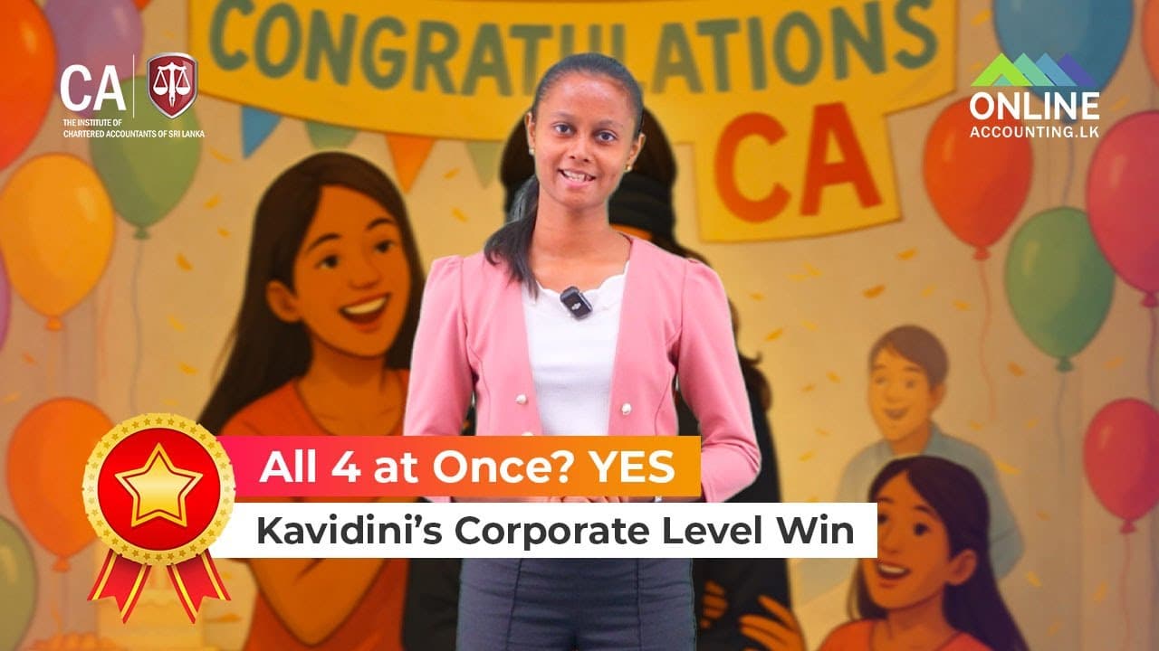 Kavidini Tharushika - All 4 corporate level subjects in one attempt - December 2024 video thumbnail
